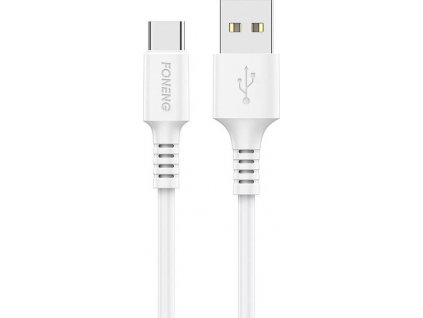 Kabel USB na USB C Foneng, x85 3A Quick Charge, 1 m (bílý)