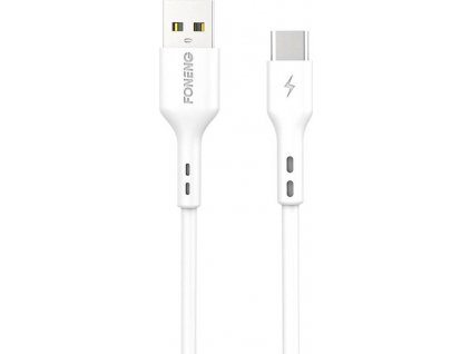 Foneng X36 kabel USB na USB-C, 2.4A, 1 m (bílý)