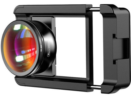 Externý objektív na šošovku telefónu APEXEL APL-HB100CPL100mm makro s CPL (čierny)