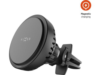 Držák s bezdrátovým nabíjením a aktivním chlazením FIXED MagCool s podporou uchycení MagSafe, 15W, černý