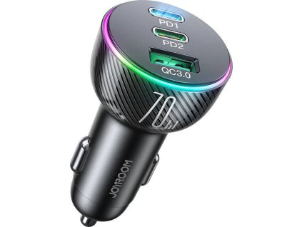 Nabíječka do auta Joyroom JR-CL26, 2x USB-C PD, 1x USB 70W (černá)