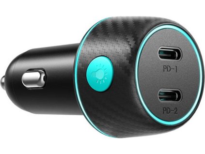 Nabíjačka do auta Joyroom CCN02, 2x USB-C PD 70 W (čierna)