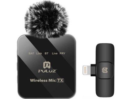 Bezdrátový lavalier mikrofon PULUZ PU647B (lightning konektor)