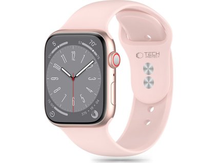 TECH-PROTECT ŘEMÍNEK SILICONE APPLE WATCH 4 / 5 / 6 / 7 / 8 / 9 / SE (38 / 40 / 41 MM) LIGHT PINK