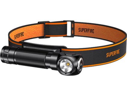 Čelovka 2v1 Superfire TH04 – 600 lm, USB-C, 5 režimů, 127 m