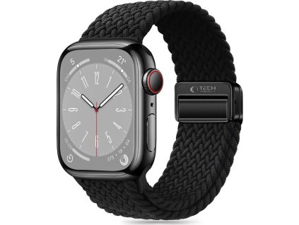 TECH-PROTECT řemínek NYLONMAG APPLE WATCH 4 / 5 / 6 / 7 / 8 / 9 / SE (38 / 40 / 41 MM) BLACK