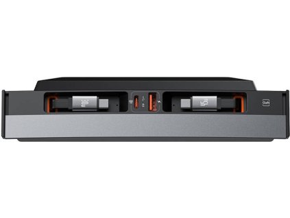 Rozbočovač Baseus T-Space s káblami USB-C na USB-C pre vozidlá Tesla (čierny)