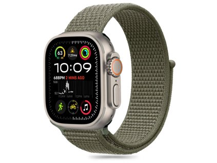 TECH-PROTECT ŘEMÍNEK NYLON APPLE WATCH 6 / 7 / 8 / 9 / 10 / SE / ULTRA 1 / 2 (44 / 45 / 46 / 49 MM) CARGO KHAKI