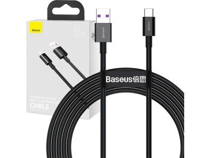 Baseus Superior Series Fast Charging Datový Kabel USB-A/USB-C 66W 2m Black