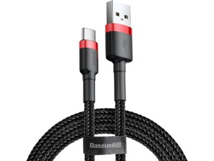Baseus Cafule USB-C kábel 2A 3m - čierno-červený