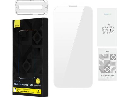 Tvrzené sklo Baseus 0,4 mm Iphone 13 Pro Max/14 Plus + čisticí sada