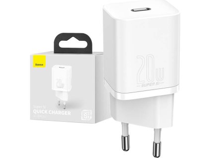 Baseus Super Si Quick Charger 1C 20W (biela)