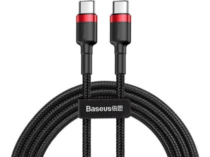 USB-C PD Baseus Cable Cafule PD 2.0 QC 3.0 60W 1m (čierno-červený)