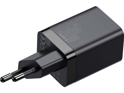 Baseus CCSUPP-E01 Super Si Quick Nabíječka USB + USB-C 30W Black