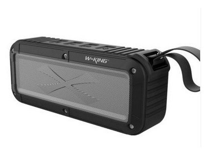 Bezdrátový voděodolný Bluetooth reproduktor s NFC W-King™ Max (Barva Modrý)