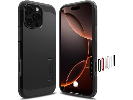 Spigen Tough Armor T MagSafe, čierna - iPhone 16 Pro