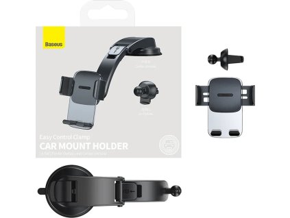Baseus SUYK000001 Easy Control Phone Holder for Air Vent/Dashboard Black