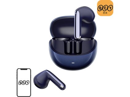 Sluchátka TWS QCY AilyBuds Pro+ HT10 Pro, ANC (modrá)