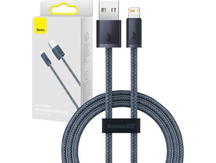Baseus Dynamic Series Fast Charging Datový Kabel USB-A - Lightning 2.4A 1m Slate Gray