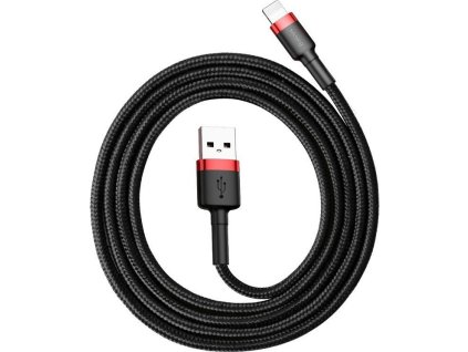 Baseus Cafule USB-A / Lightning 2.4A QC 3.0 cable 0.5 m - black and red