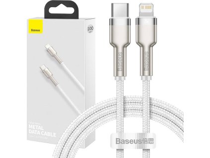 Baseus Cafule Series Metal Data USB-C / Lightning 20W PD cable 1 m - white