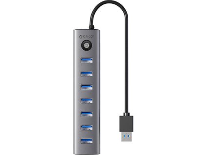 Orico CL7U USB-C na 7x USB 3.0 Hub adaptér (sivý)