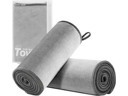 Baseus 2 x Microfiber Car Drying Towel Microfiber 40cm x 40cm Gray (CRXCMJ-0G)