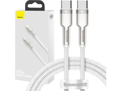 Baseus Cafule Metal Series Datový Kabel USB-C - USB-C 100W 1m White