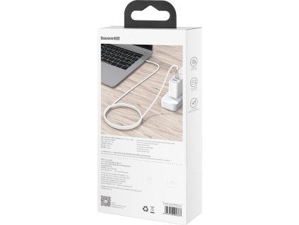 Baseus Cafule Metal Series Datový Kabel USB-C - USB-C 100W 1m White