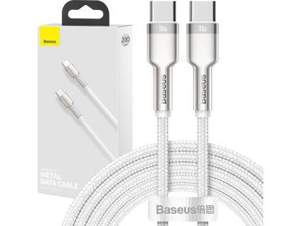 Baseus Cafule Metal Series Datový Kabel USB-C - USB-C 100W 2m White
