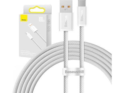 Baseus Dynamic Series Fast Charging Datový Kabel USB-A - USB-C 100W 2m White
