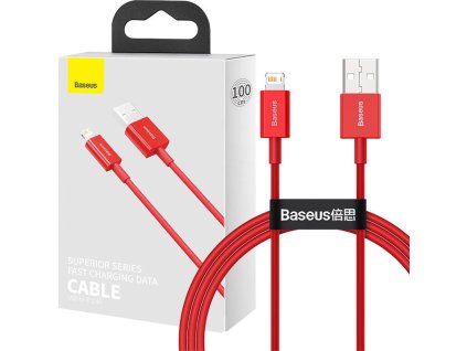 Baseus Superior USB - Lightning cable 2.4 A 1 m red (CALYS-A09)