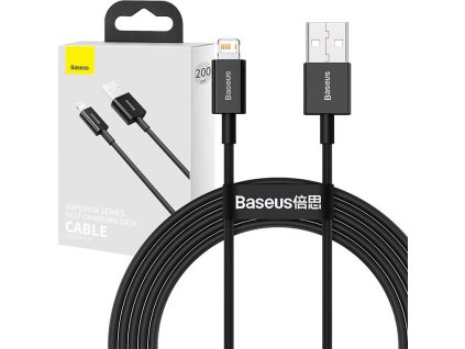 Baseus CALYS-C01 Superior Fast Charging Datový Kabel USB to Lightning 2.4A 2m Black