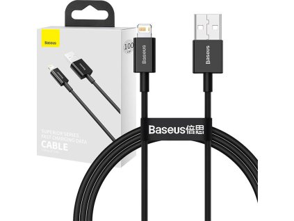Baseus CALYS-A01 Superior Fast Charging Datový Kabel USB to Lightning 2.4A 1m Black