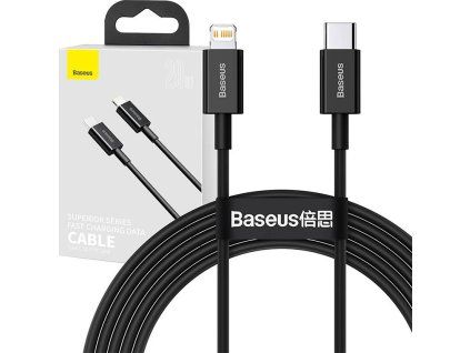 Baseus CATLYS-C01 Superior Fast Charging Datový Kabel USB-C to Lightning 20W 2m Black