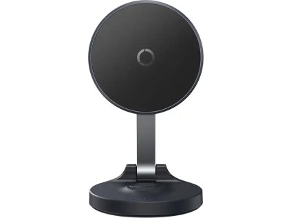 Magnetický stolní stojan na telefon Baseus MagPro samolepicí (černý)