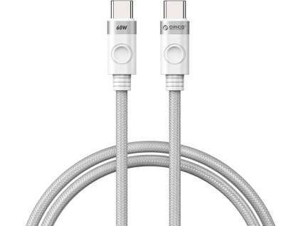 Orico 60W nabíjecí kabel USB-C na USB-C (bílý)