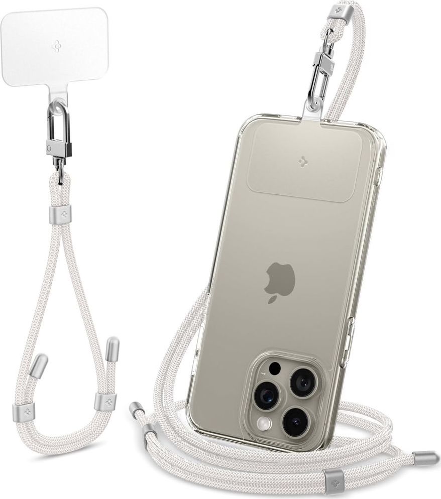 SPIGEN UNIVERSAL STRAP SET CROSSBODY & WRIST PEARL WHITE