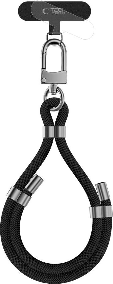 TECH-PROTECT C4S ROPE WRIST STRAP BLACK/SILVER