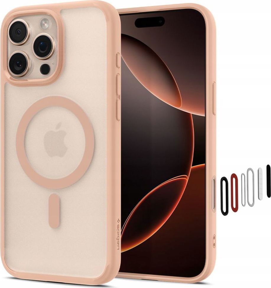 SPIGEN ULTRA HYBRID ”T” MAG MAGSAFE IPHONE 16 PRO FROST ROSE TITANIUM