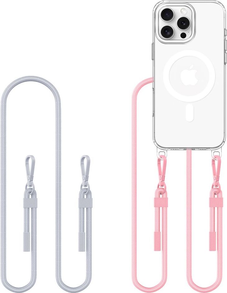 TECH-PROTECT FLEXAIR CHAIN MAGSAFE IPHONE 16 PRO GREY & PINK