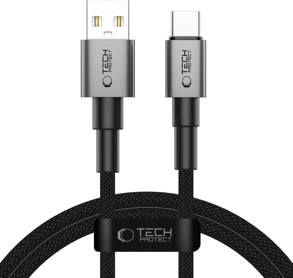 TECH-PROTECT ULTRABOOST DNA TYPE-C CABLE 15W/3A 100CM IRON GREY