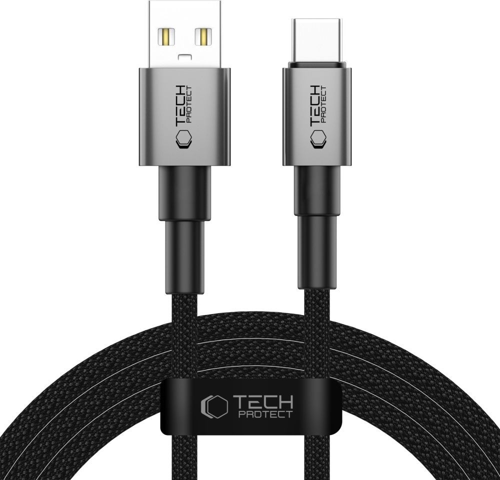 TECH-PROTECT ULTRABOOST DNA TYPE-C CABLE 15W/3A 200CM IRON GREY