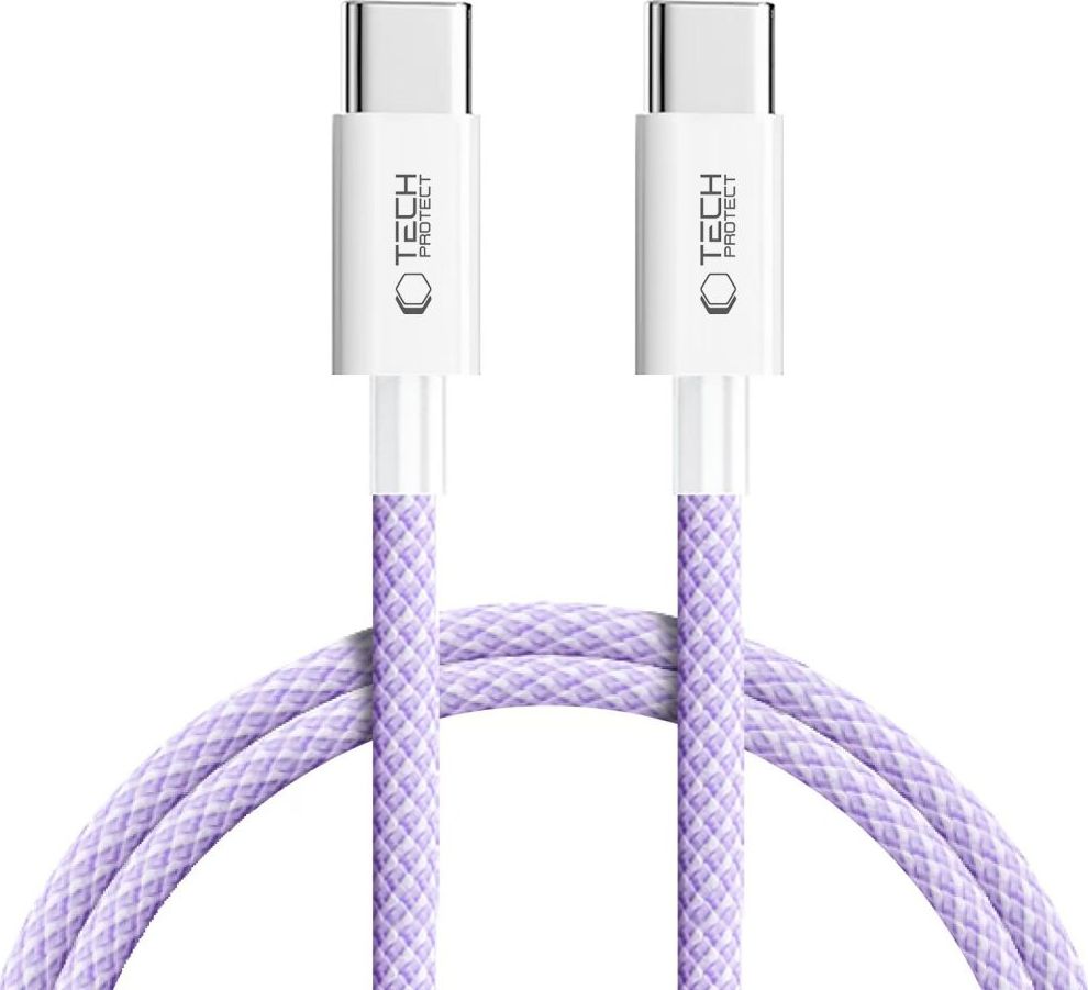 TECH-PROTECT ULTRABOOST LITE TYPE-C CABLE PD 60W / 3A 100CM MAUVE