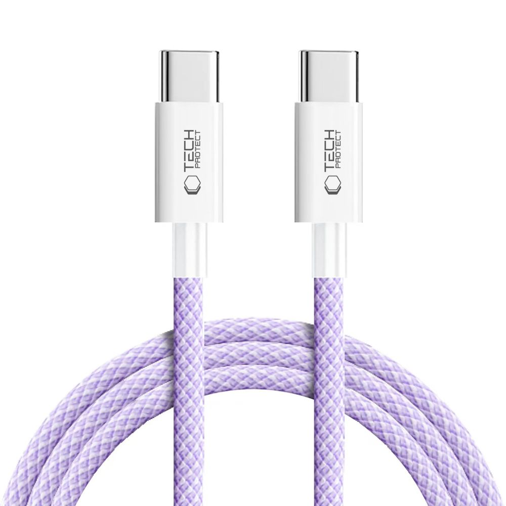 TECH-PROTECT ULTRABOOST LITE TYPE-C CABLE PD 60W / 3A 200CM MAUVE
