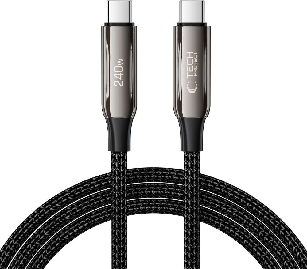TECH-PROTECT UB10T ULTRABOOST TYPE-C CABLE PD 240W / QC4.0 200CM BLACK