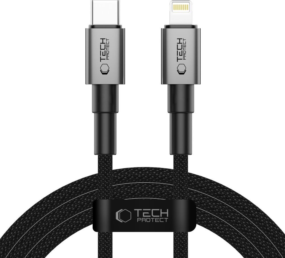 TECH-PROTECT ULTRABOOST DNA LIGHTNING CABLE PD 27W / 3A 200CM IRON GREY