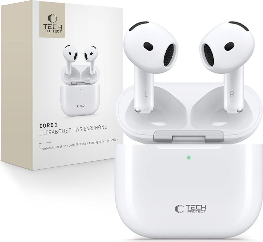 TECH-PROTECT ULTRABOOST TWS EARPHONE CORE 2 WHITE