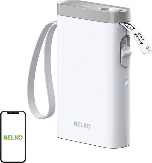 Nelko P21 termální tiskárna etiket (bílá)