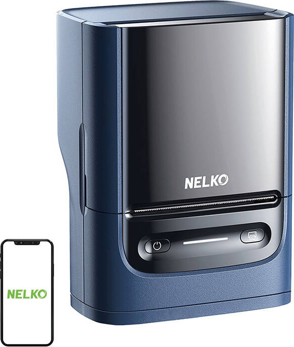 Nelko PM220 termální tiskárna štítků (modrá)